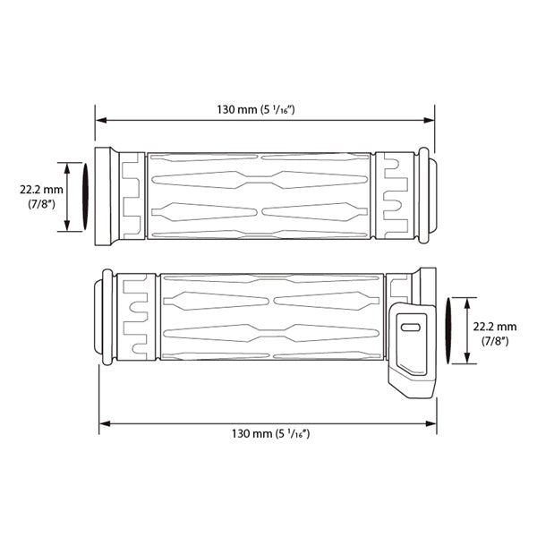Koso Heated Grips Apollo 7/8" and 7/8" (405010)