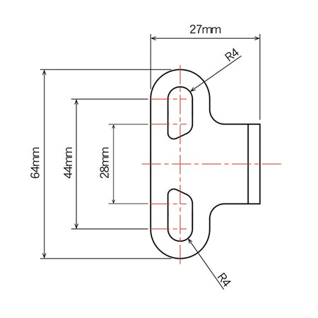 DRC/ZETA/UNIT Adjustable Mounting Bracket Bar Mount (428274)
