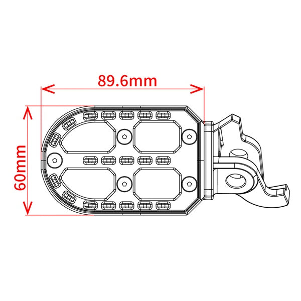 DRC/ZETA/UNIT Adventure Foot Peg Aluminum (428445)