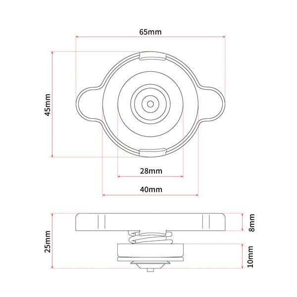 DRC/ZETA/UNIT Radiator Cap - Racing use (428689)