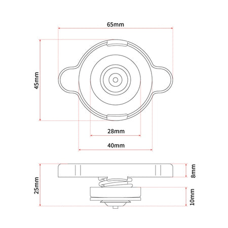 DRC/ZETA/UNIT Radiator Cap - Racing use (428689)