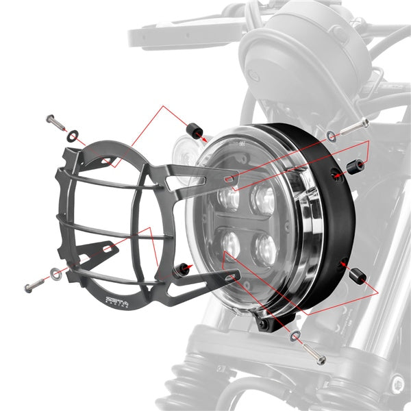 DRC/ZETA/UNIT Head Light Guard (428715)