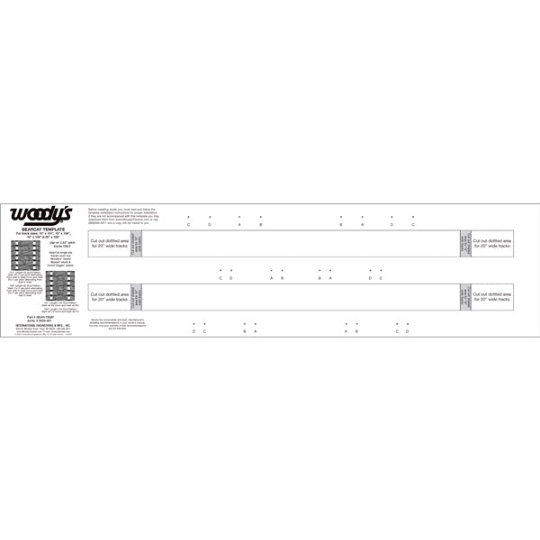 WOODYS Bearcat Template (463637)