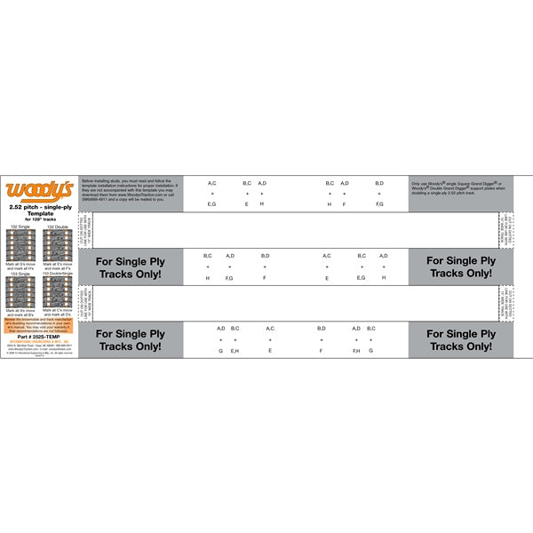 WOODYS 252S Template (463642)