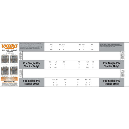 WOODYS 252S Template (463642)