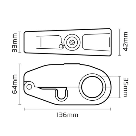 Oxford Products Alarmed Brake Lever Lock (470478)