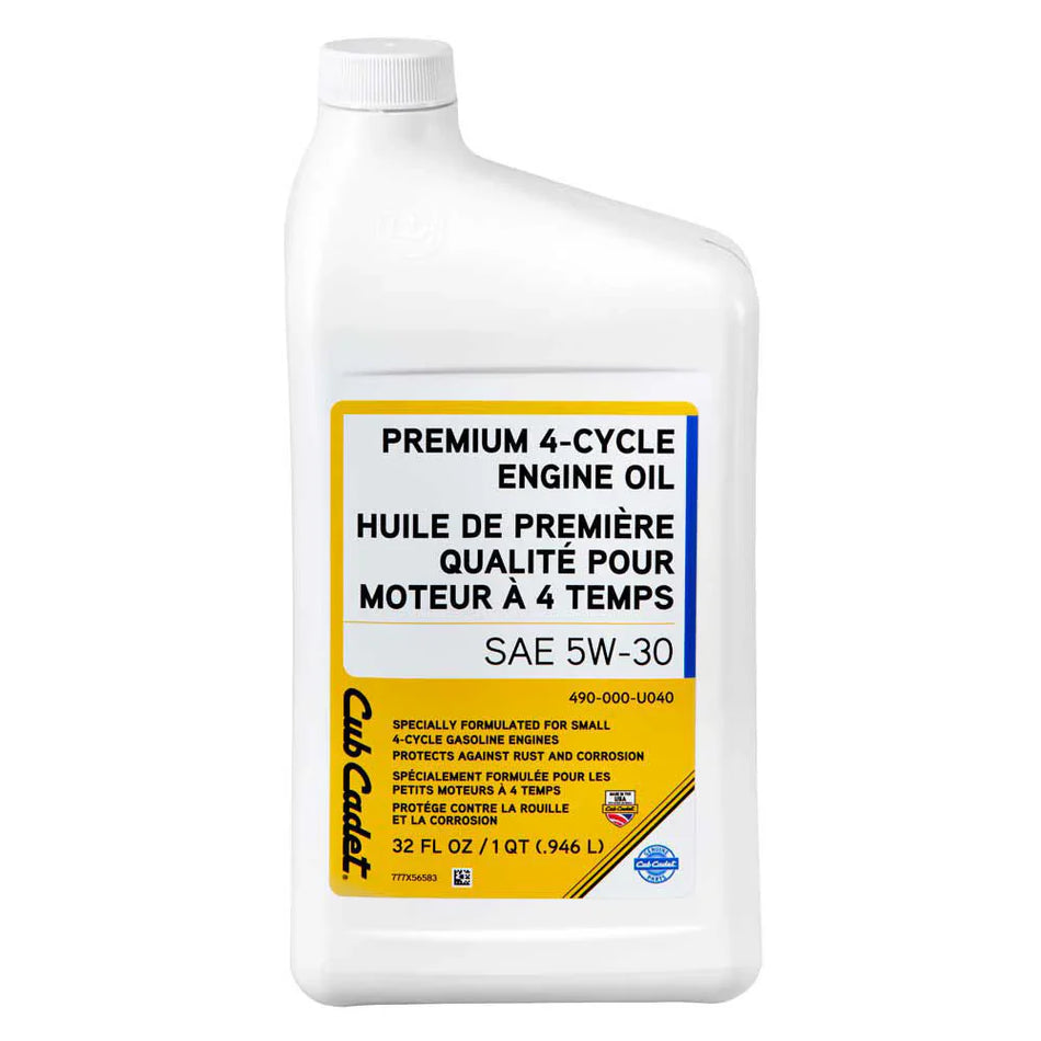 Cub Cadet 32 oz 4-Cycle 5W-30 Premium Engine Oil