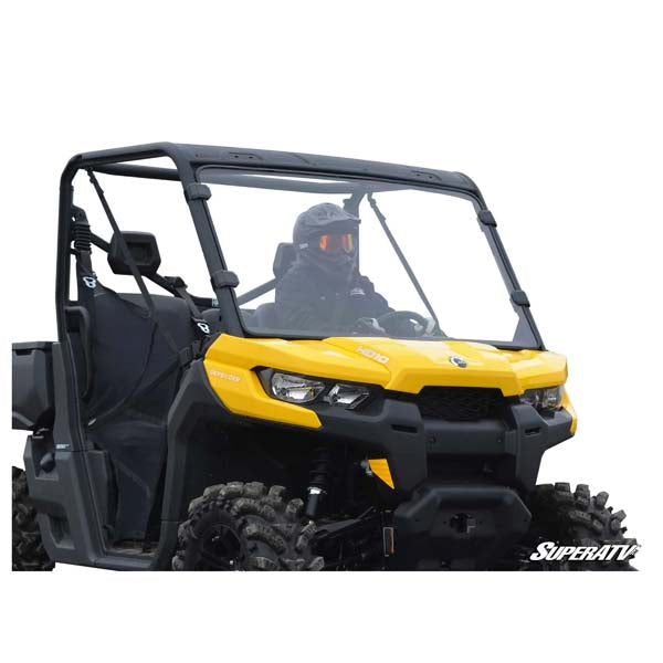 Pare-brise SuperATV teinté foncé intégral - Polyéthylène résistant aux rayures (WS-CA-DEF-73)