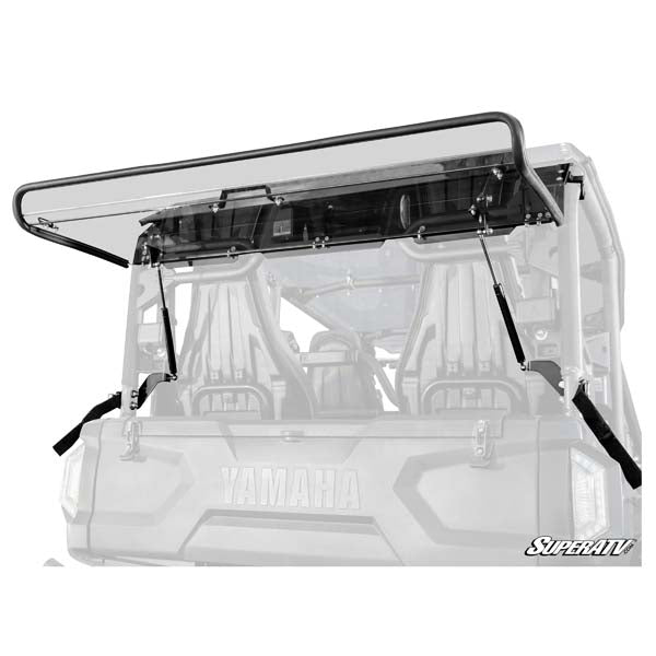 SuperATV Rear Flip Windshield (FRWS-Y-RMAX4-76)