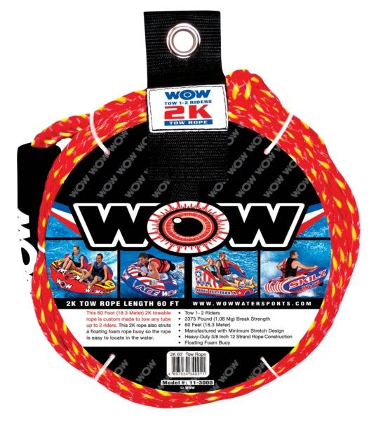 WOW 2K, 60', Watersport Tow Rope (500508)