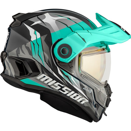 CKX Mission Free-Face Helmet — Claw Electric Double Shield