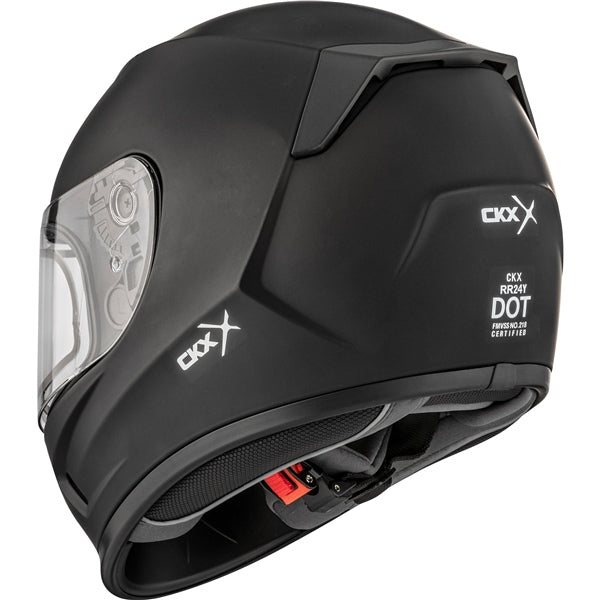 CKX Casque RR24Y — ATV/Motorcycle/Snowmobile/Winter Atv Solid Double Shield