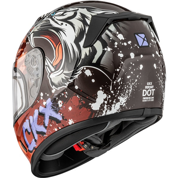 CKX RR24Y  Helmet — ATV/Motorcycle/Snowmobile/Winter Atv Amur Double Shield
