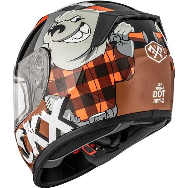 CKX RR24Y  Helmet — ATV/Motorcycle/Snowmobile/Winter Atv Lumberjack Double Shield