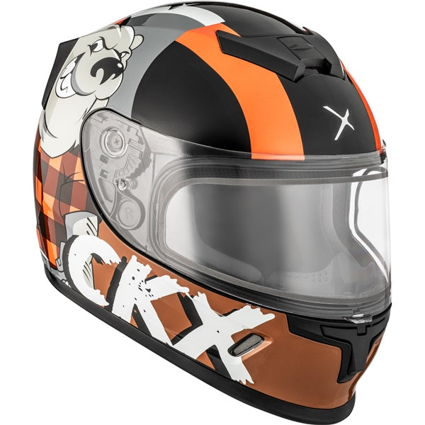 CKX RR24Y  Helmet — ATV/Motorcycle/Snowmobile/Winter Atv Lumberjack Double Shield
