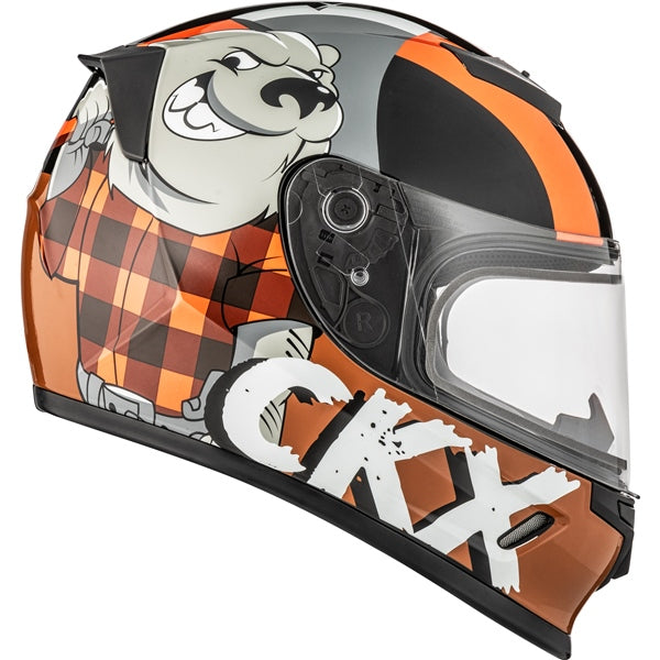 CKX RR24Y  Helmet — ATV/Motorcycle/Snowmobile/Winter Atv Lumberjack Double Shield