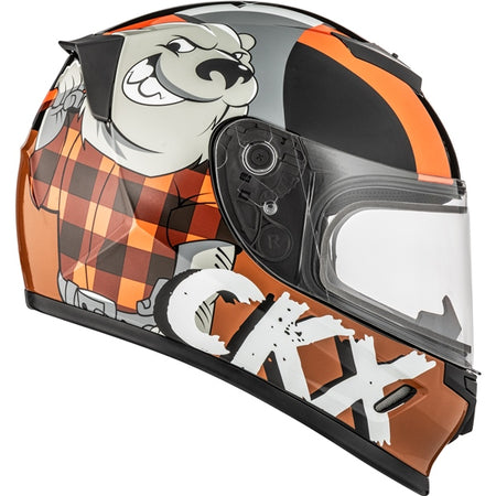 CKX RR24Y  Helmet — ATV/Motorcycle/Snowmobile/Winter Atv Lumberjack Double Shield