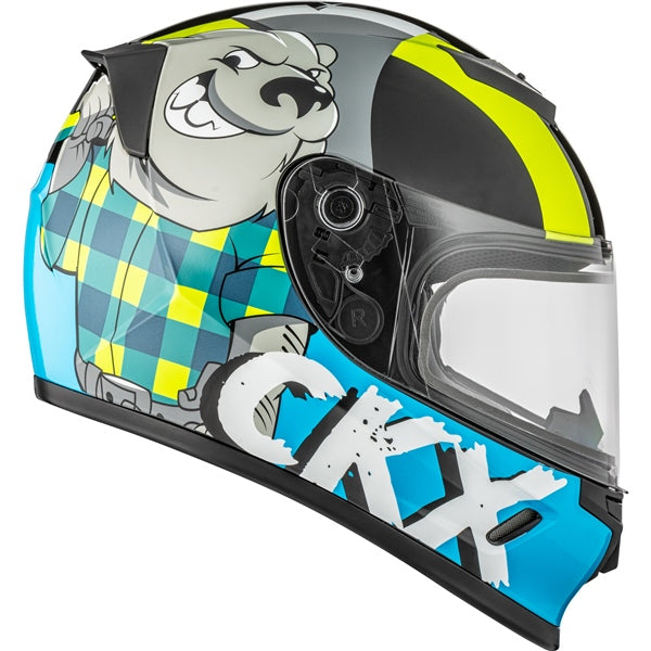 CKX RR24Y  Helmet — ATV/Motorcycle/Snowmobile/Winter Atv Lumberjack Double Shield
