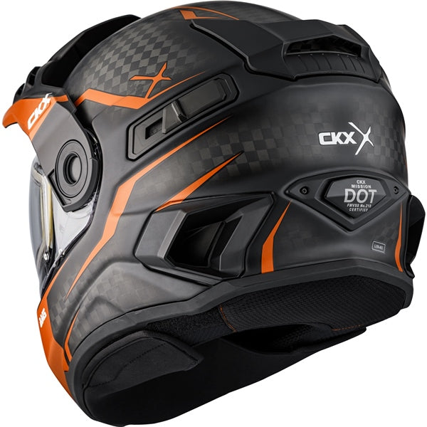 CKX Mission Free-Face Helmet - Carbon — Fury Electric Double Shield