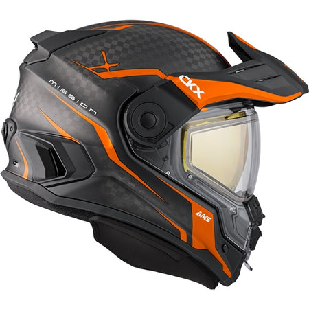CKX Mission Free-Face Helmet - Carbon — Fury Electric Double Shield