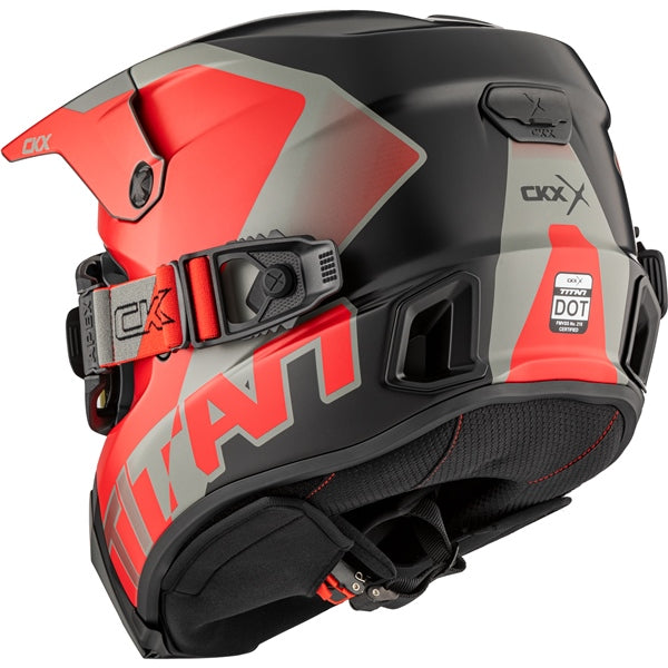 CKX Titan AMS Helmet — Nunavut Double Shield REVO RED MIRROR/Smoke