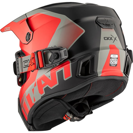 CKX Titan AMS Helmet — Nunavut Double Shield REVO RED MIRROR/Smoke