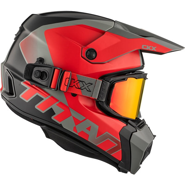 CKX Titan AMS Helmet — Nunavut Double Shield REVO RED MIRROR/Smoke