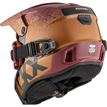 CKX Titan AMS Helmet — Vaneer Double Shield Revo Mirror gold/Smoke