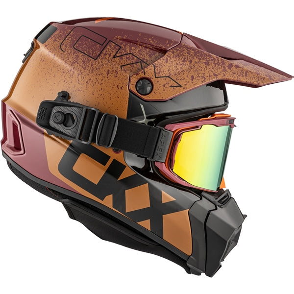 CKX Titan AMS Helmet — Vaneer Double Shield Revo Mirror gold/Smoke