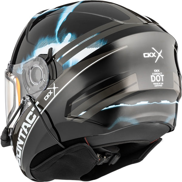CKX Casque Intégral ouvert Contact — Snowmobile/UTV/Winter Atv/Winter UTV Onyx
