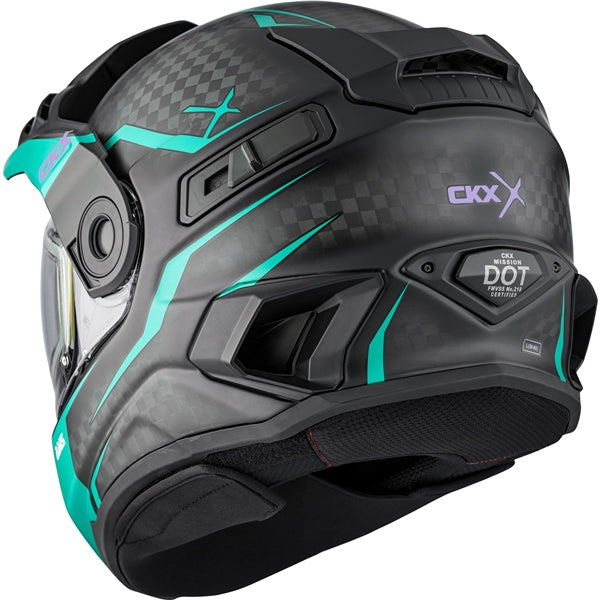 CKX Mission Free-Face Helmet - Carbon — Fury Double Shield