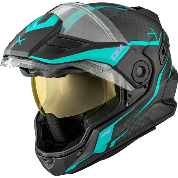 CKX Mission Free-Face Helmet - Carbon — Fury Electric Double Shield