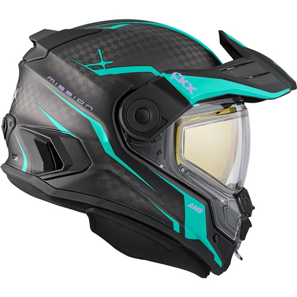 CKX Mission Free-Face Helmet - Carbon — Fury Electric Double Shield