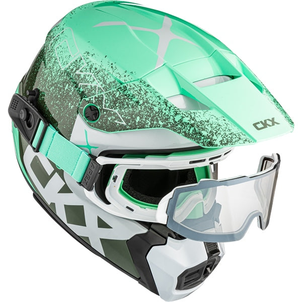 CKX Titan AMS Helmet — Vaneer Double Shield Revo silver mirror/Smoke