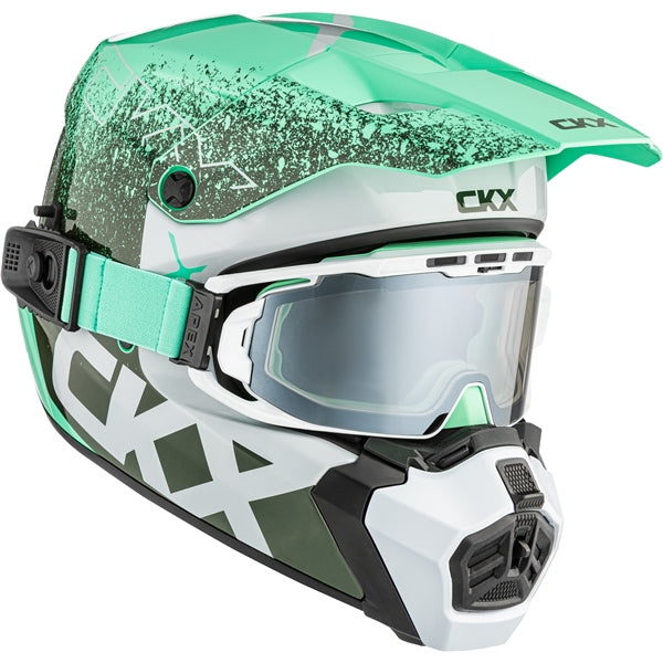 CKX Titan AMS Helmet — Vaneer Double Shield Revo silver mirror/Smoke