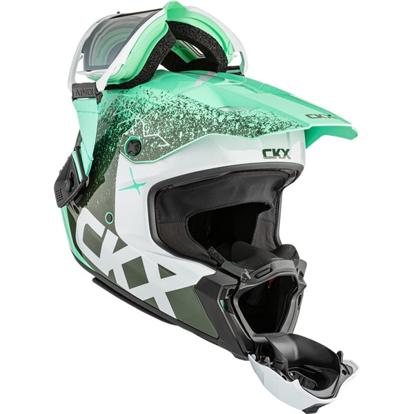 CKX Titan AMS Helmet — Vaneer Double Shield Revo silver mirror/Smoke