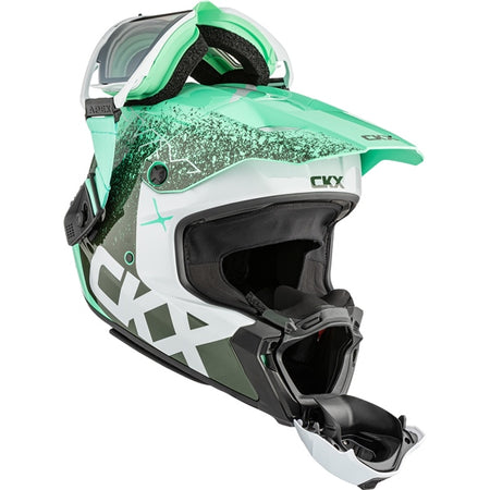 CKX Titan AMS Helmet — Vaneer Double Shield Revo silver mirror/Smoke