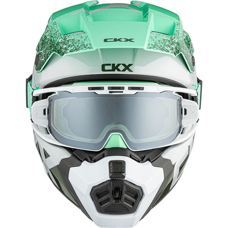CKX Titan AMS Helmet — Vaneer Double Shield Revo silver mirror/Smoke