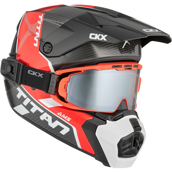 CKX Casque Titan AMS Carbone — Conrod Double Shield Revo silver mirror/Smoke