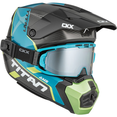 CKX Casque Titan AMS Carbone — Conrod Double Shield Revo silver mirror/Smoke