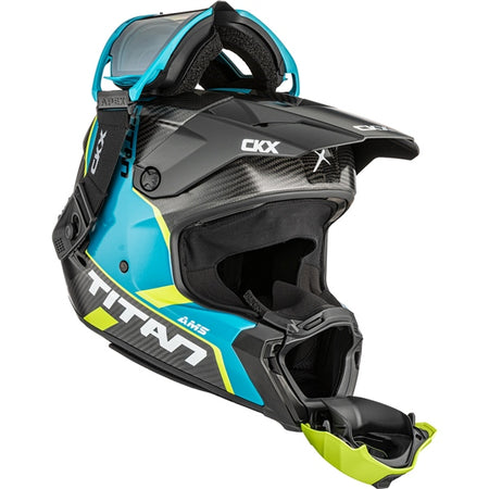 CKX Casque Titan AMS Carbone — Conrod Double Shield Revo silver mirror/Smoke