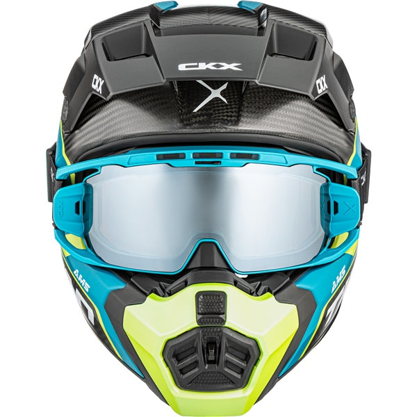 CKX Casque Titan AMS Carbone — Conrod Double Shield Revo silver mirror/Smoke