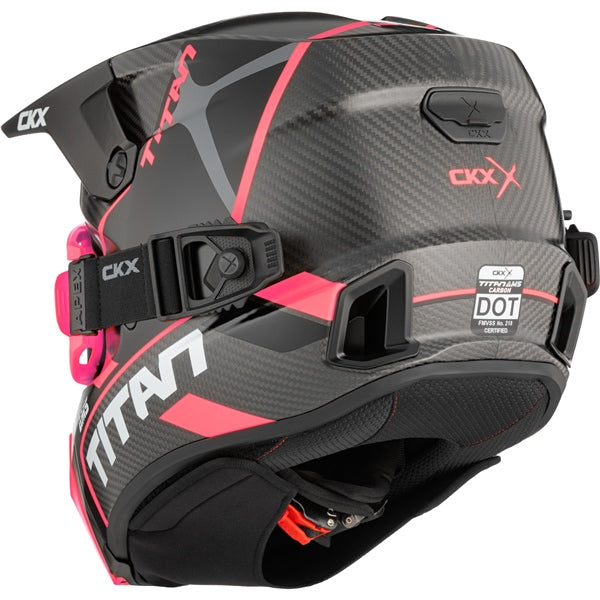 CKX Titan AMS Carbon Helmet — Conrod Double Shield Pink/Revo PinK Mirror
