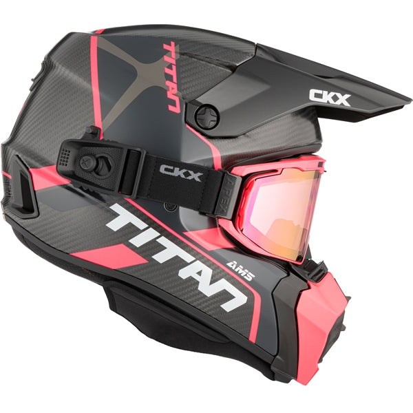 CKX Casque Titan AMS Carbone — Conrod Double Shield Pink/Revo PinK Mirror