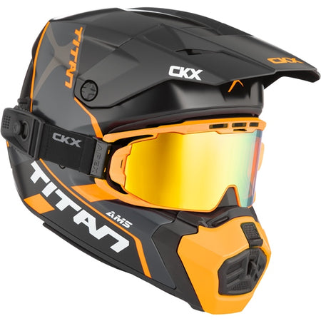 CKX Casque Titan AMS — Conrod Double Shield AMBRÉE/REVO ORANGE MIRROR