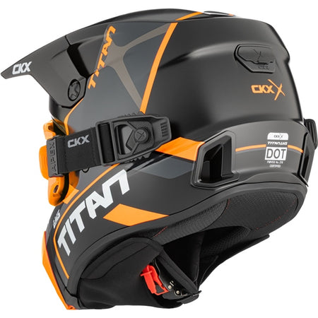 CKX Casque Titan AMS — Conrod Double Shield AMBRÉE/REVO ORANGE MIRROR