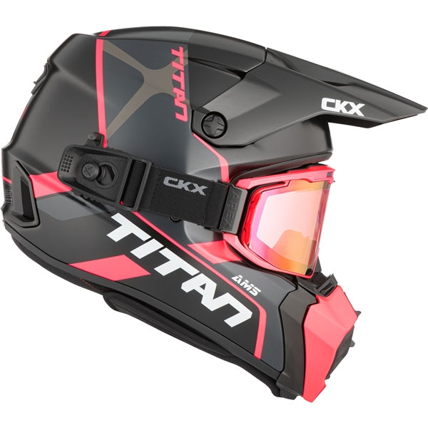 CKX Titan AMS Helmet — Conrod Double Shield Pink/Revo PinK Mirror