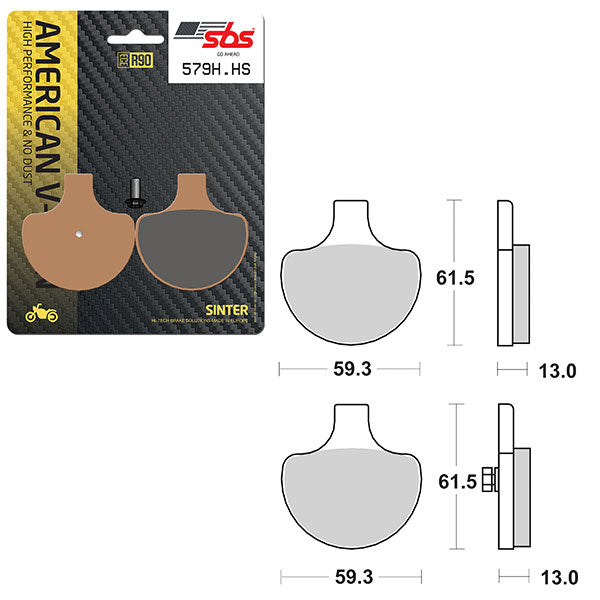 SBS HIGH PERFORMANCE & NO DUST SINTER BRAKE PAD (6550579108)