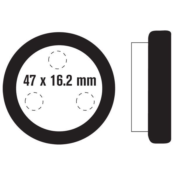 PLAQUETTE DE FREIN SEMI-MÉTALLIQUE ROCK HARD (AT-05457)