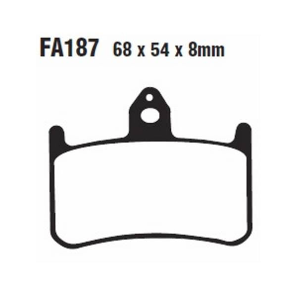 ROCK HARD SEMI-METALLIC BRAKE PAD (FA187)